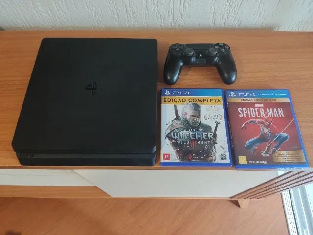 PS4 Slim 1TB + 2 jogos