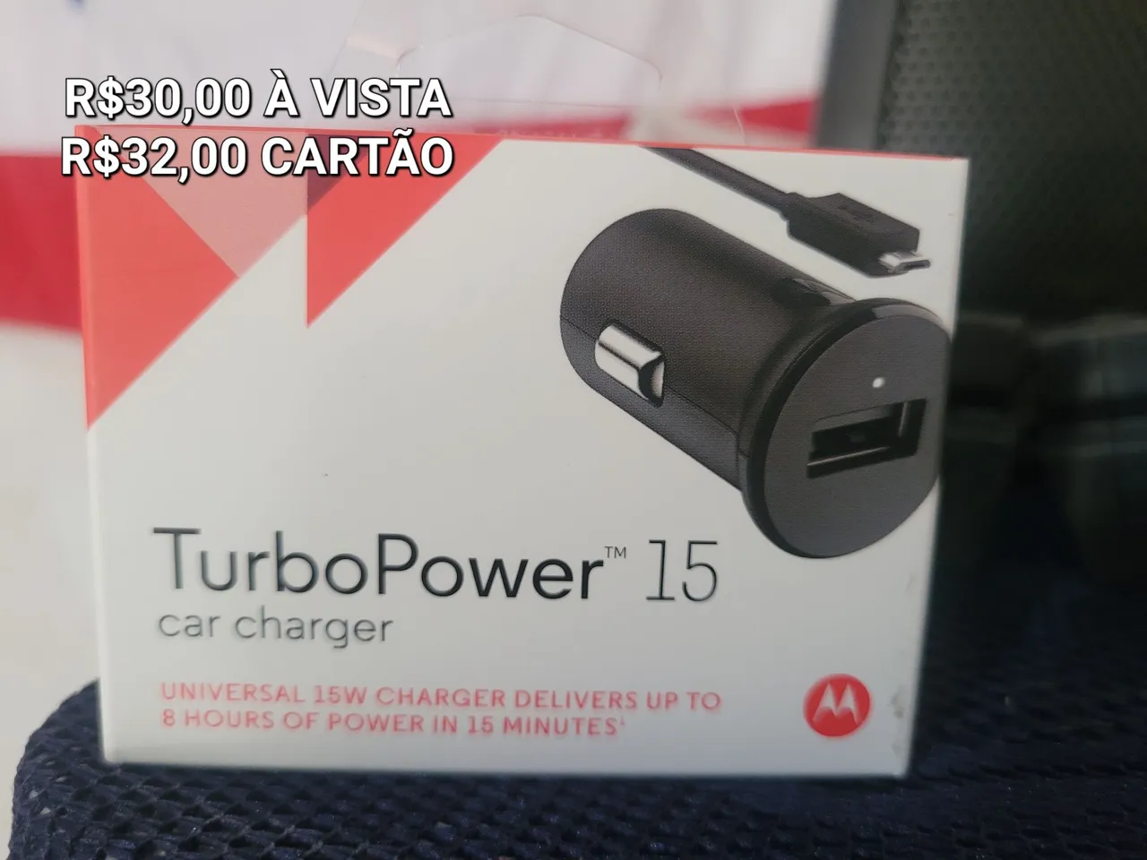 Carregador TurboPower 15W Motorola