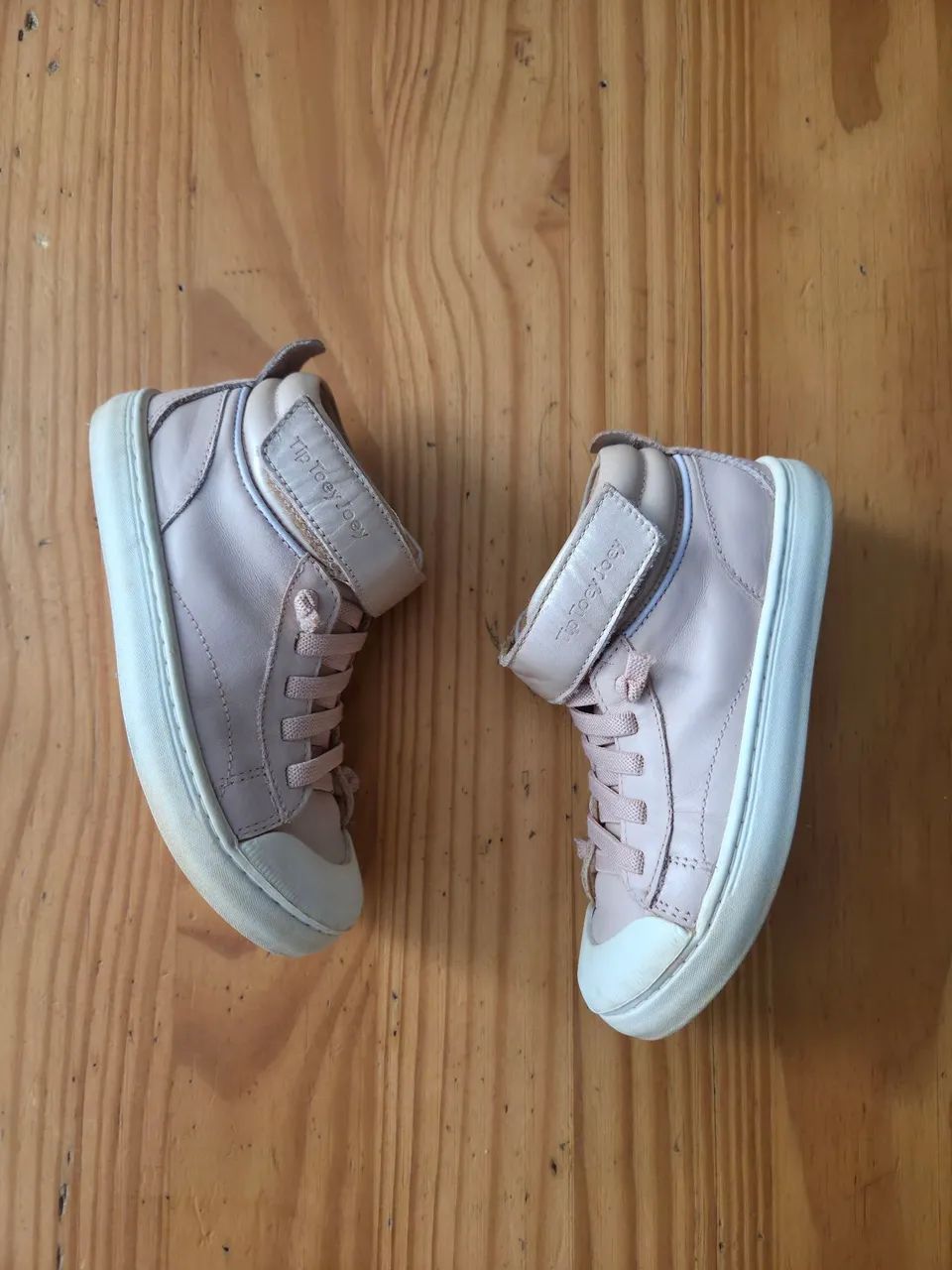 Tênis de Couro Tip Toey Joey Cano Alto Rosa - BR 25