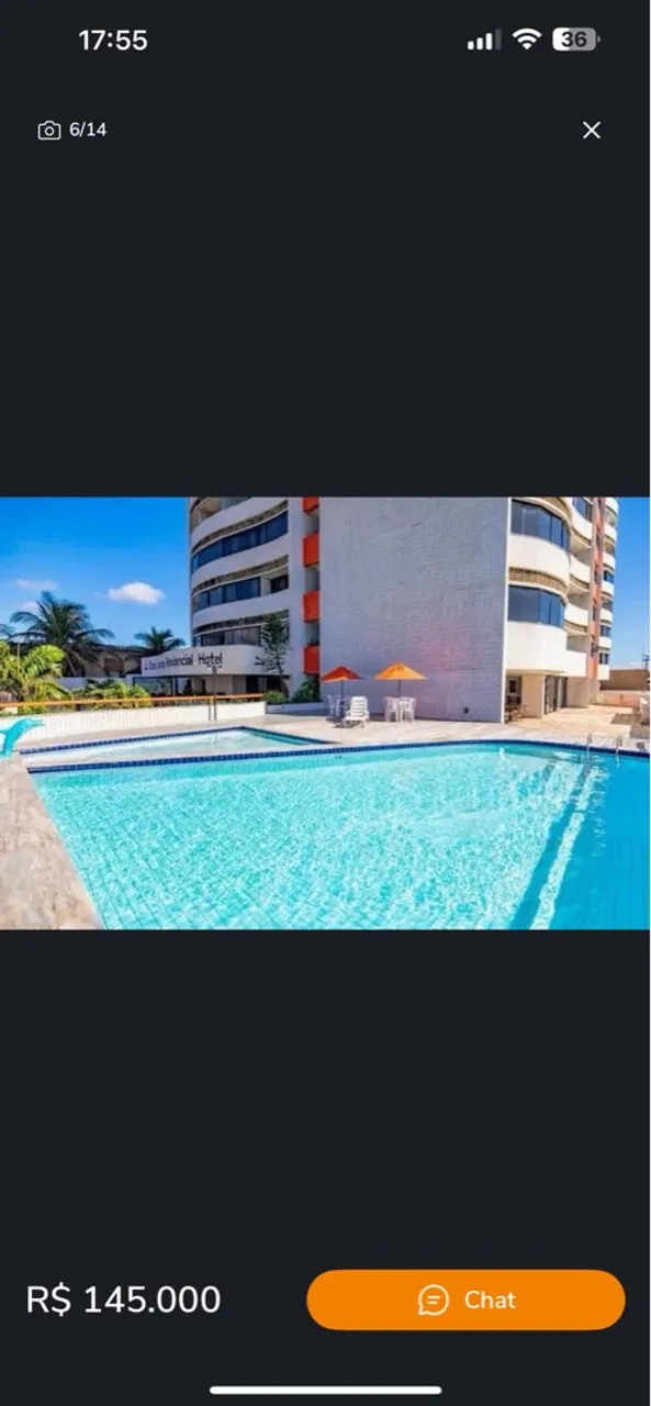 Belíssimo apartamento a beira mar