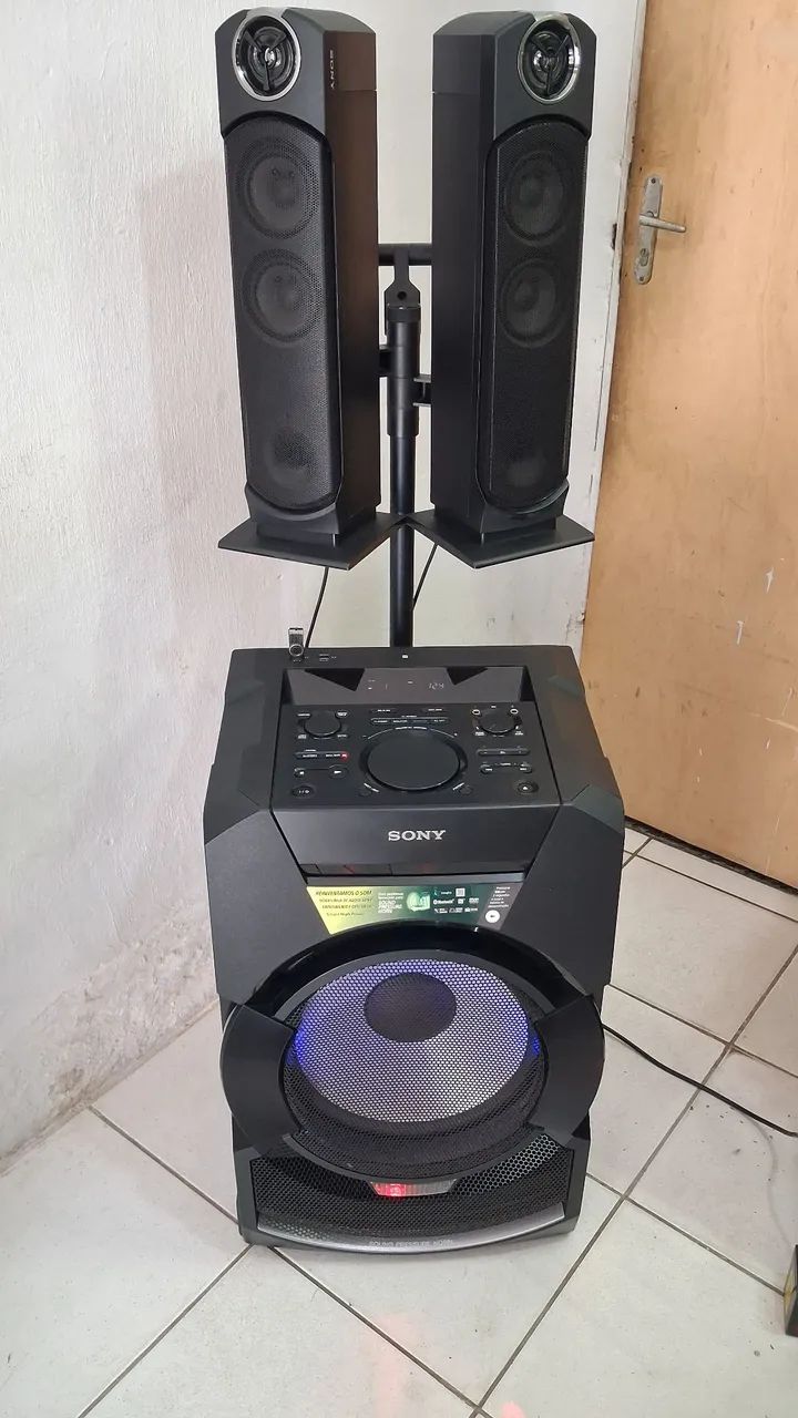 Torre Sony 2000 watts conservada - Aparelhos de Som - Pajuçara