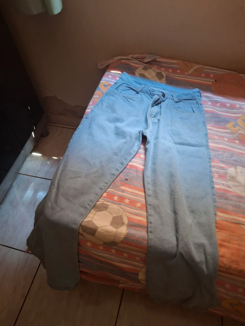 Calça Jeans Azul Clara balao Conforto e Estilo!