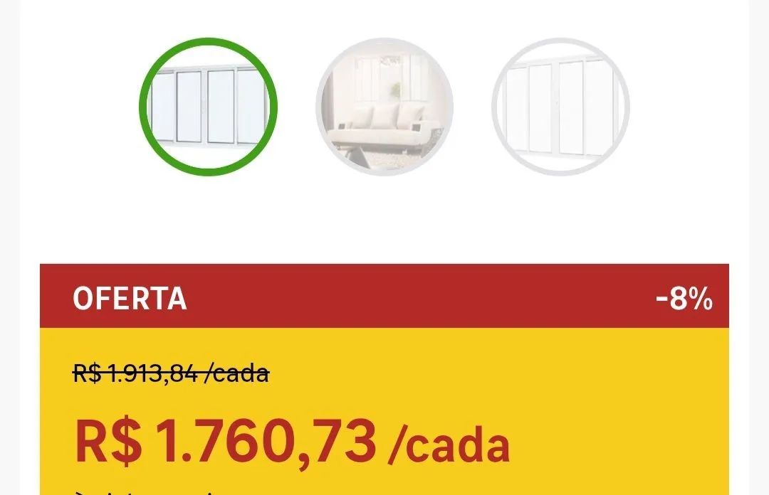 Janelas em alumínio branco novo lacrado  - Foto 5