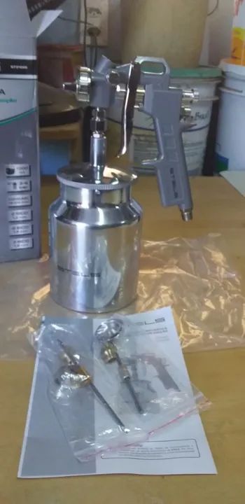 Pistola de pintura para compressor de reservatório nova!