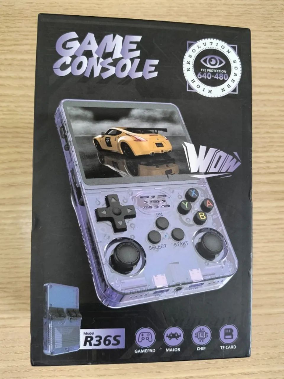 Console de jogos portátil retrô, videogame R36S com cartão de 128GB BRANCO - Foto 3