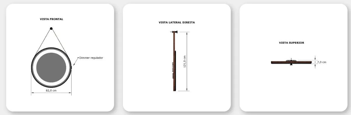  Espelho com LED para salão de beleza Van De Velde - Foto 3