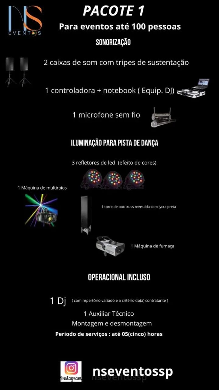 Pacote de Som e Iluminação para Festas - Foto 3