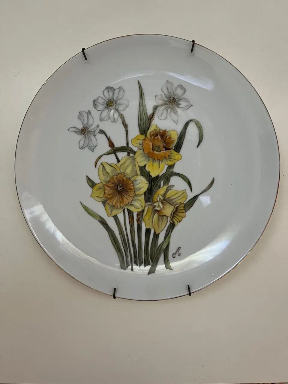 Prato Decorativo com Flores