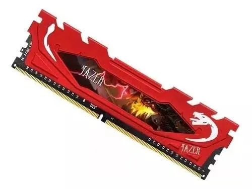 Memória RAM Jazer DDR4 - Design Gamer Vermelho