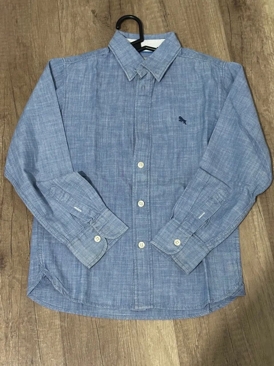 Camisa Infantil Azul | H&M - Foto 5