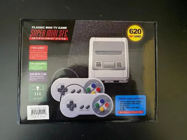 Super Mini SFC - Console Retrô com 620 jogos clássicos na memória!