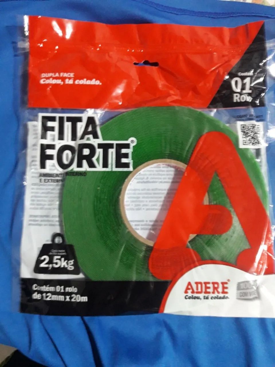 Oporrunidade unica Fita dupla face adere 12mm x20 metros