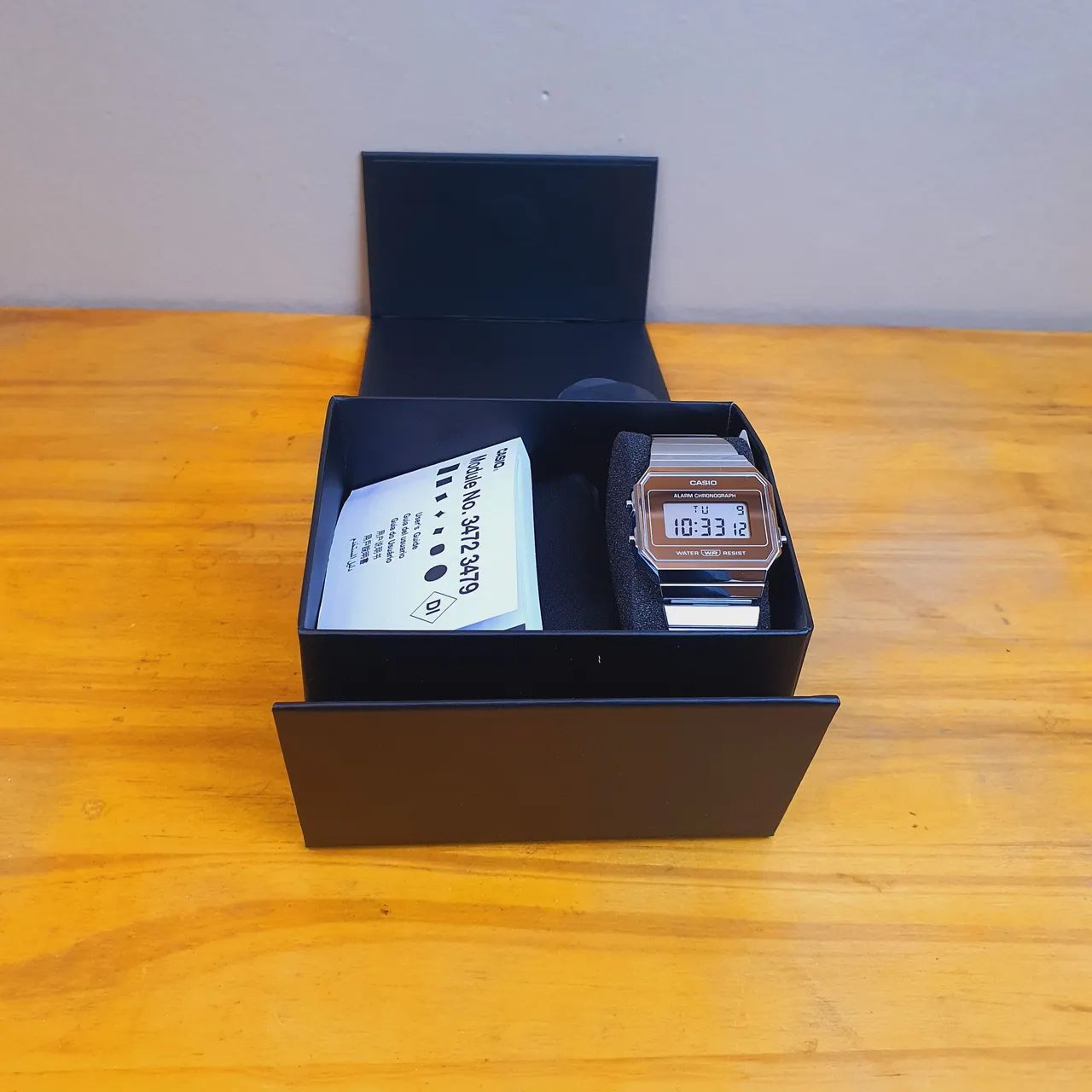 Casio A700WEV prata espelhado  - Foto 3