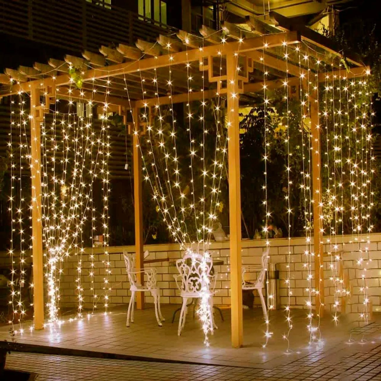 Cascata de Luzes Mult Funções 400 Leds 3000K 10m - Foto 2