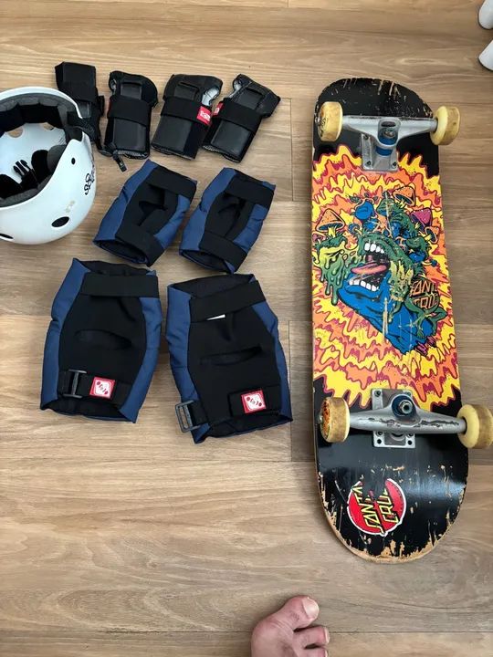 Skate Completo e Equipamentos de segurança  - Foto 3