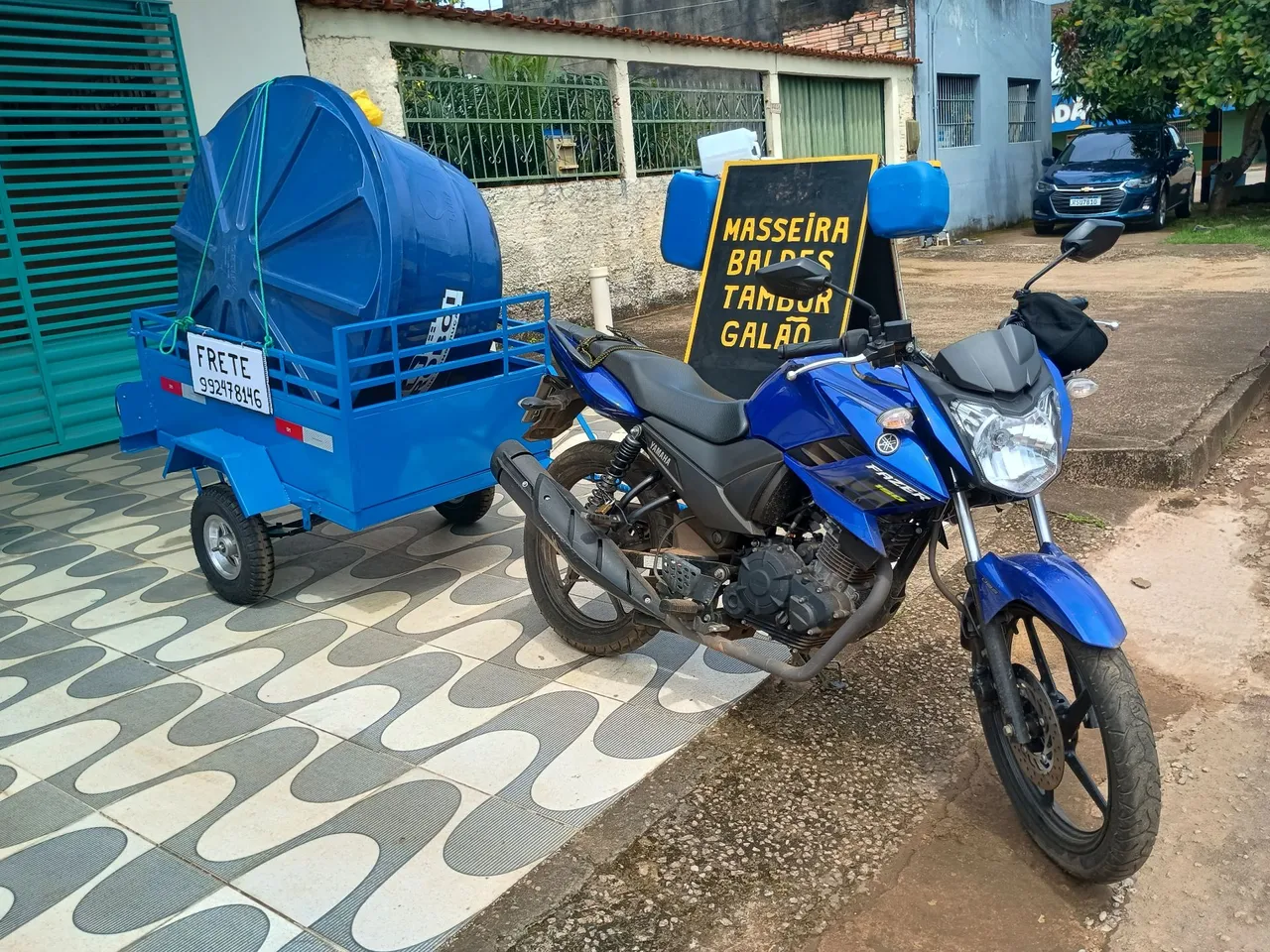Frete pequenos e encomenda a partir de 50,00 e aceita cartão e pix 