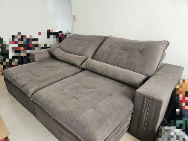 Sofa Retratil reclinavel! Impecavel64842100799362121