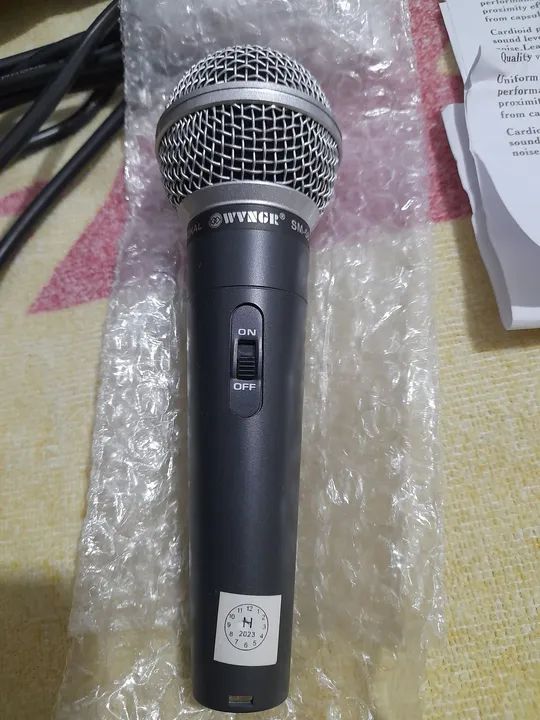 Microfone Vocal SM58 WYNGR - Novo - Foto 2