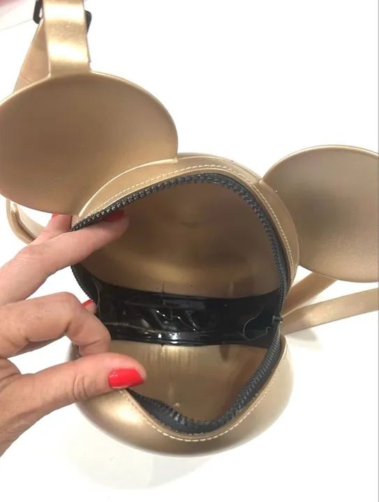 Bolsa Mickey Mouse Dourada - Foto 5