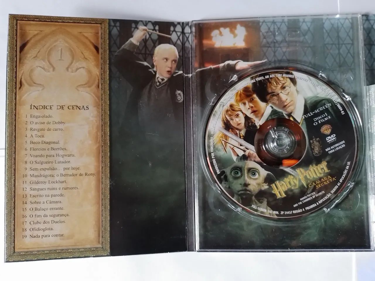 Harry Potter e a Câmara Secreta - DVD Digipack Duplo Raríssimo  - Foto 4