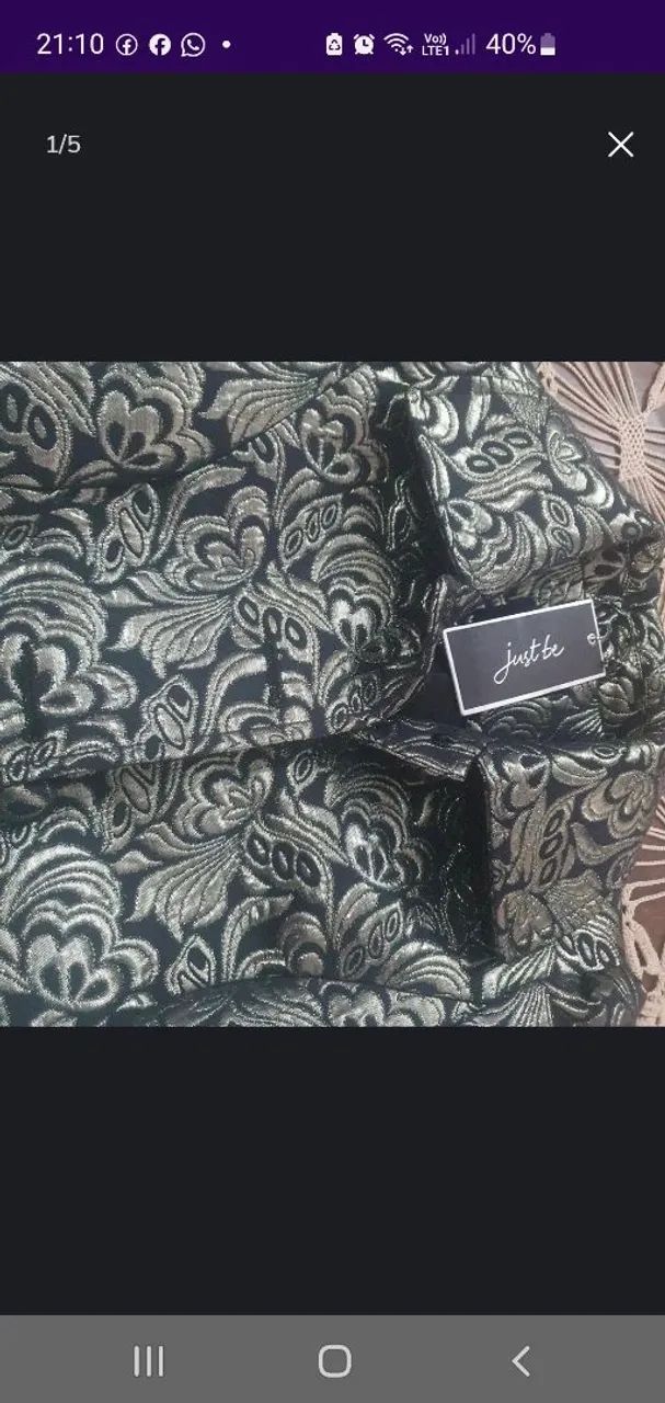 Casaco feminino preto e prata  - Foto 4