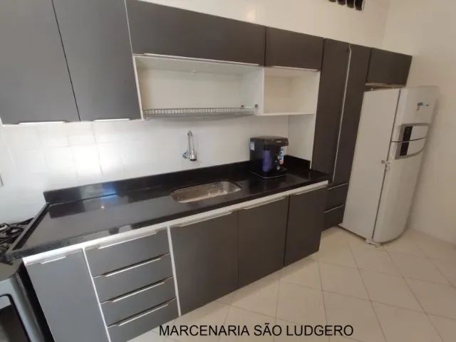 Armário Cozinha Mdf Cinza