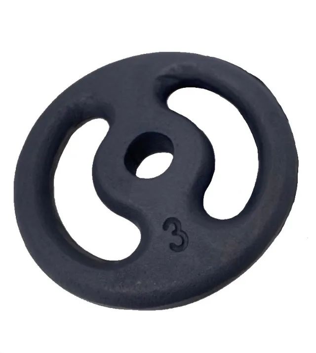 Par de anilha de 3 kg ferro pintado 