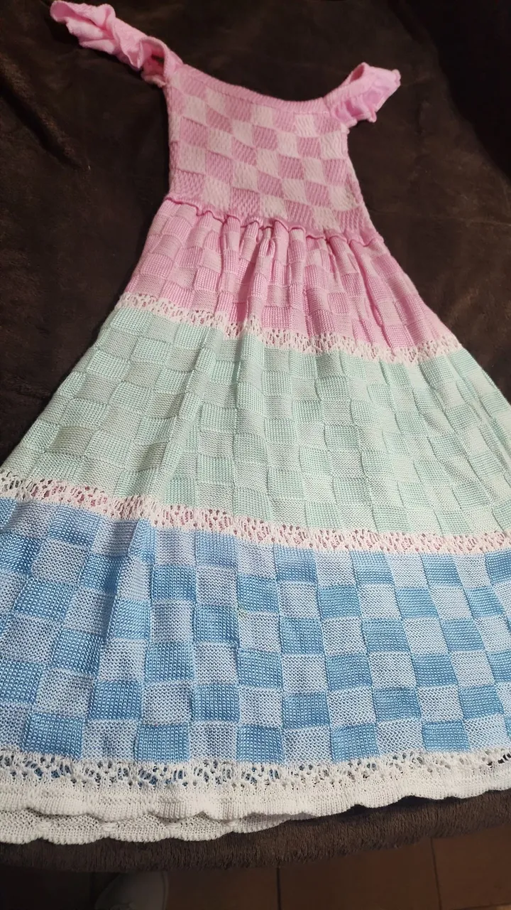 Vestido Tricot Multicolorido