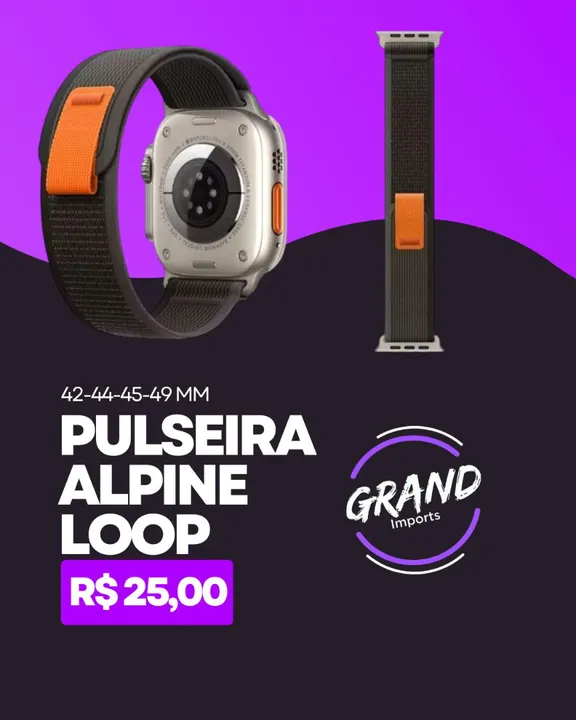 Pulseira Alpine Loop para Apple Watch 42-44-45-49mm - Nova