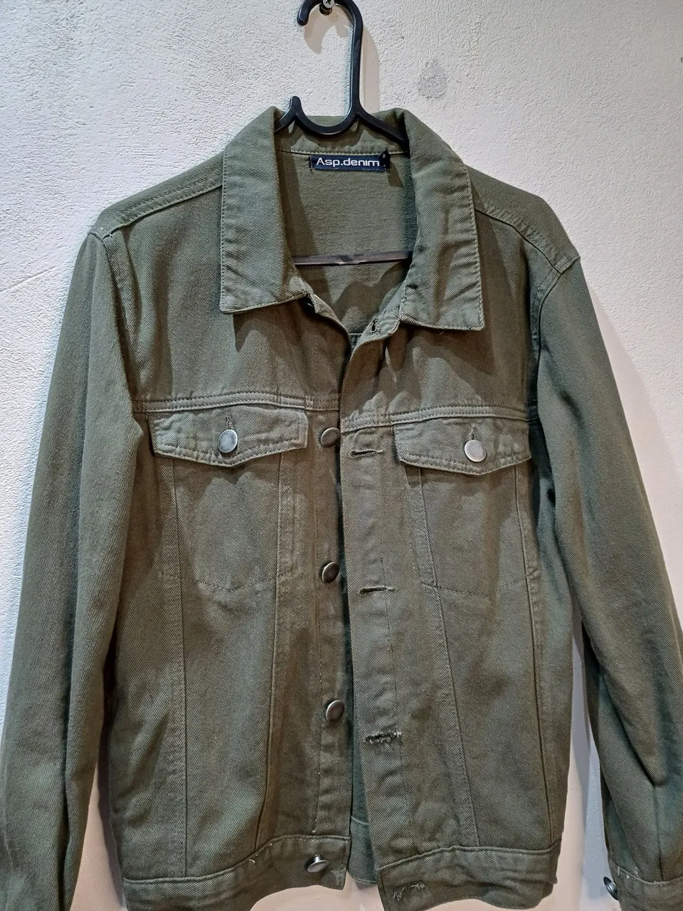 Jaqueta Jeans Verde Militar