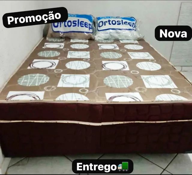 Cama box casal e solteiro 