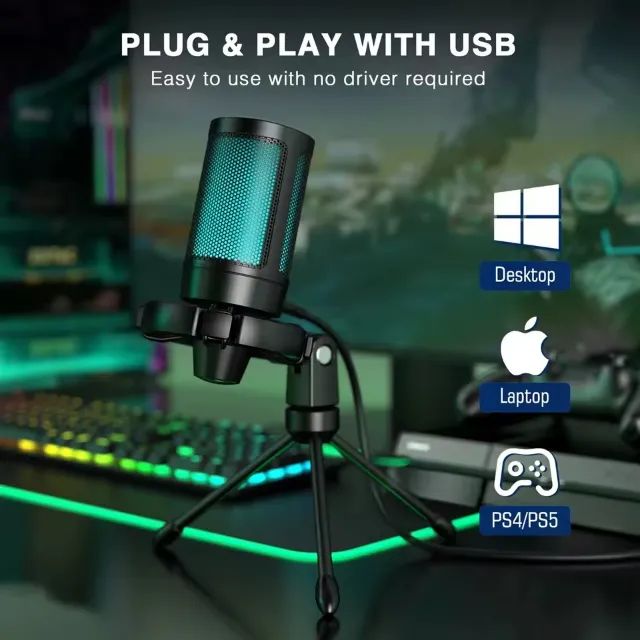 Microfone Gamer AmpliGame A2 - Potência, Estilo e Praticidade no Seu Setup - Foto 3