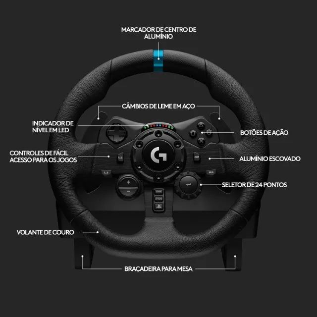 g29 logitech volante com pedais e cambio - Foto 3