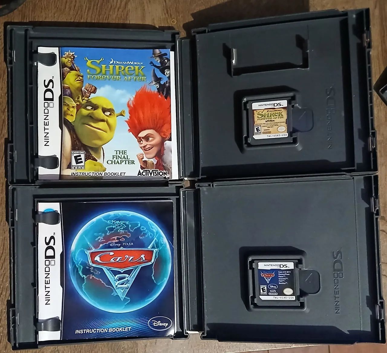 Lote de 4 Jogos Nintendo DS - Smurfs, Shrek, Cars 2, Nintendogs - Foto 3