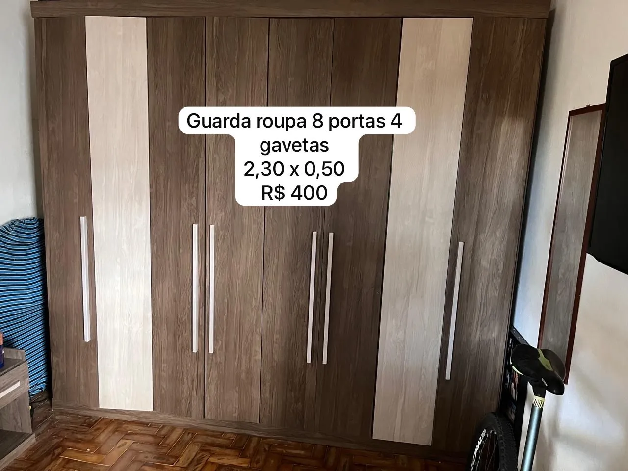 Guarda Roupa 8 Portas e 4 Gavetas - Oportunidade!