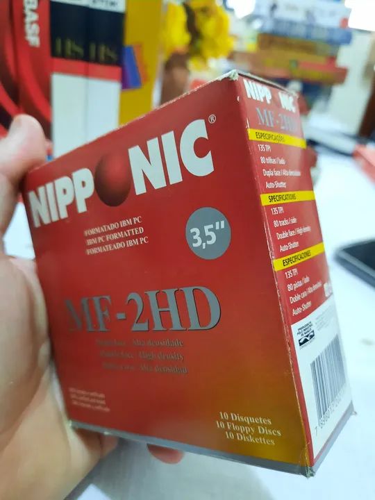 Caixa com 10 disquetes Nipponic **leia a descrição** - Foto 5