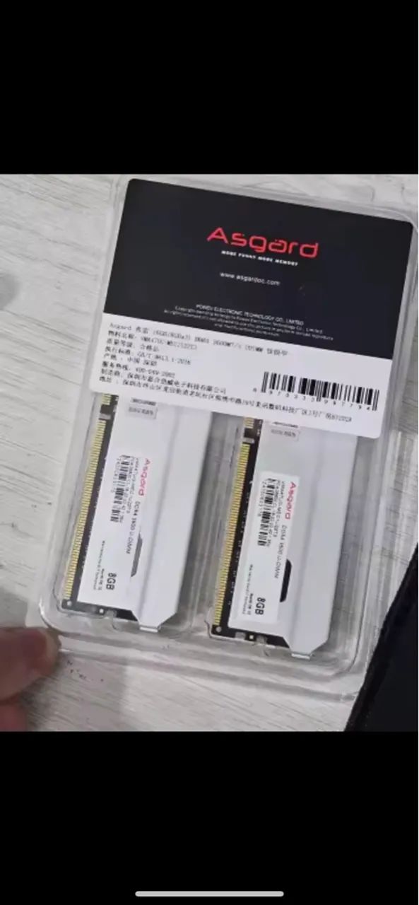 Vendo Memoria RAM 16gb(2x8GB) 3600MHZ - Asgard