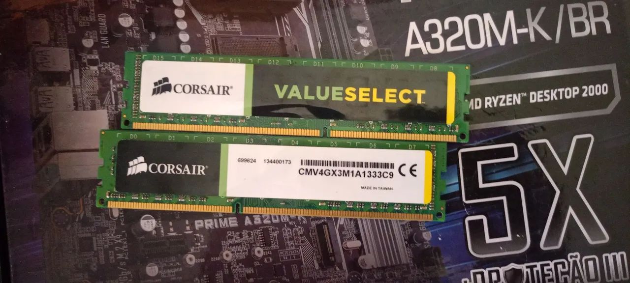 8gb de ram 1333 MHz 2 pentes de 4gb *LEIA* - Foto 3