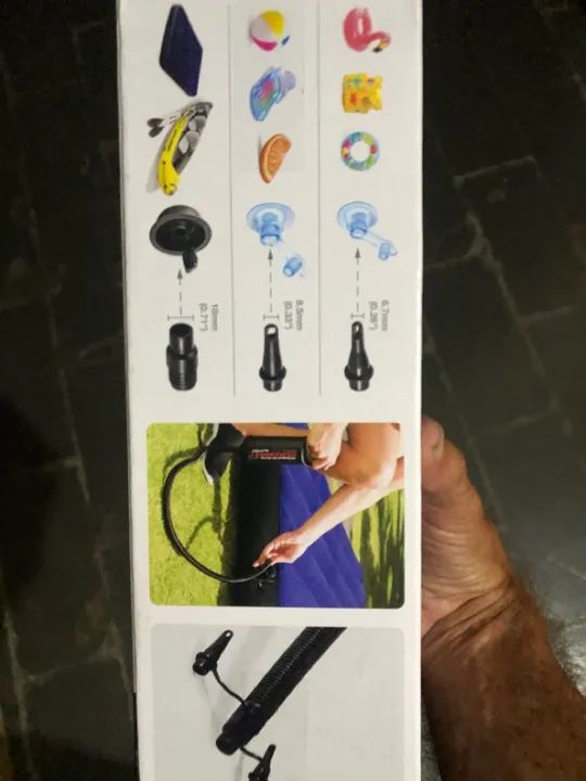 Bomba de Ar Dupla Rápida Intex - Foto 4