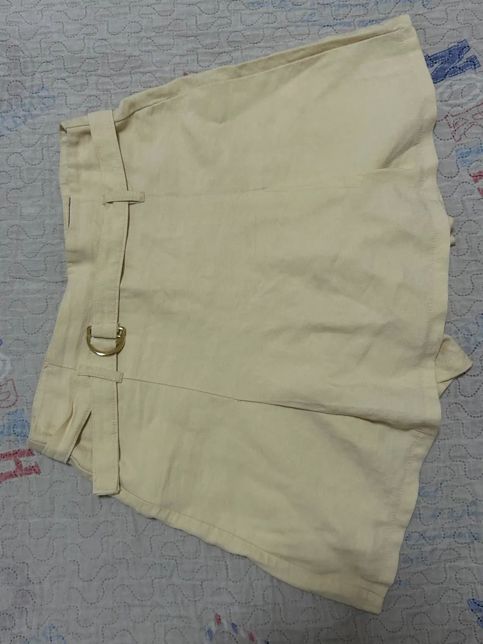 Short saia feminino bege 38