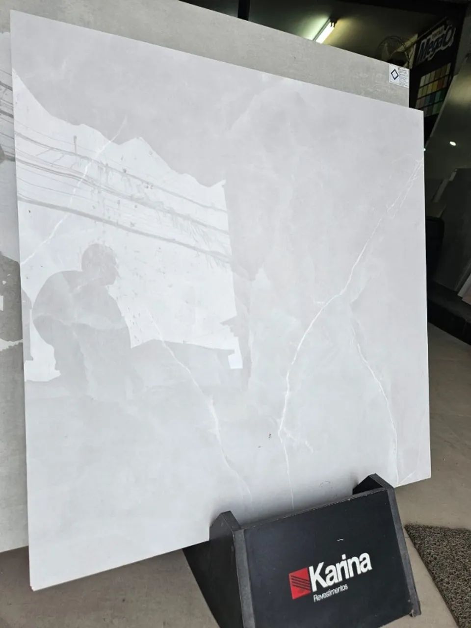 Piso Polido 74x74 Bruma Cinza Karina - Foto 3