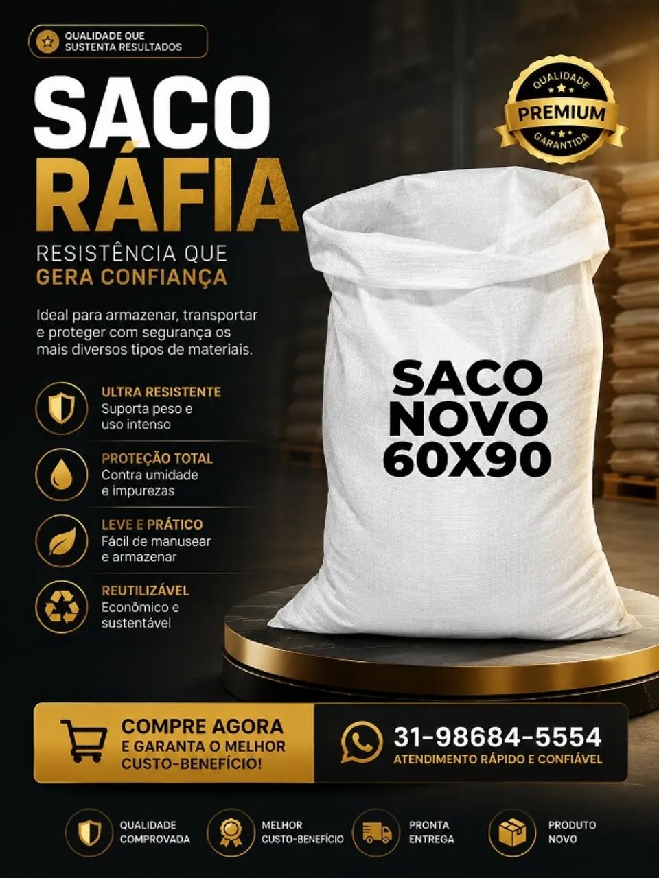 Sacos de ráfia