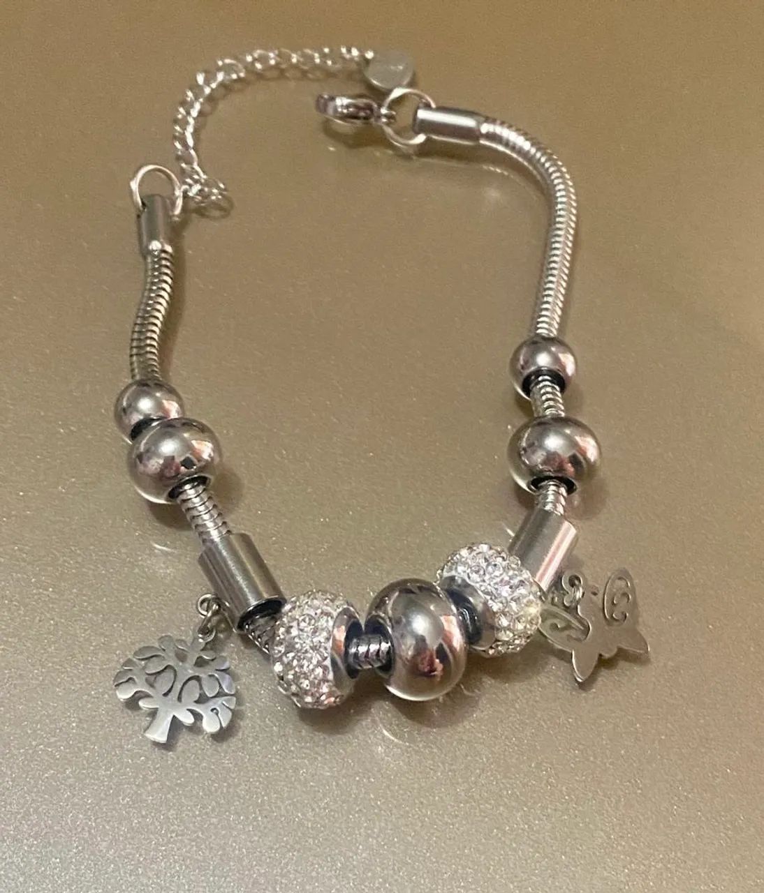 Vendo Pulseiras com berloques em Aço Inoxidável (NOVAS).  - Foto 3