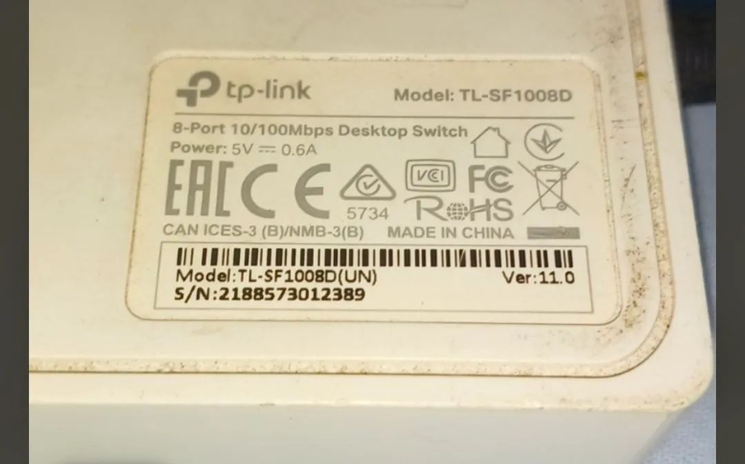 Switch Ethernet TP-Link TL-SF1008D - 8 Portas - Foto 4