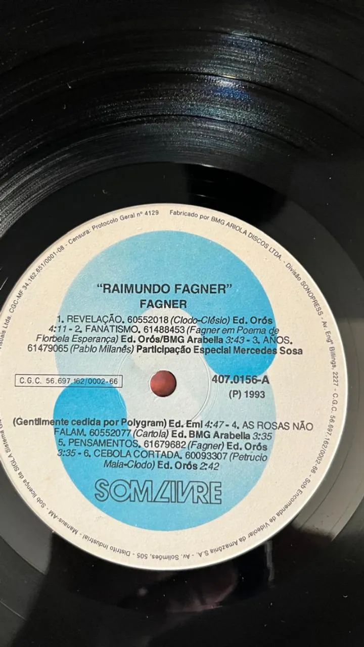 LP VINIL Raimundo Fagner - Coletânea 1993 - Foto 4