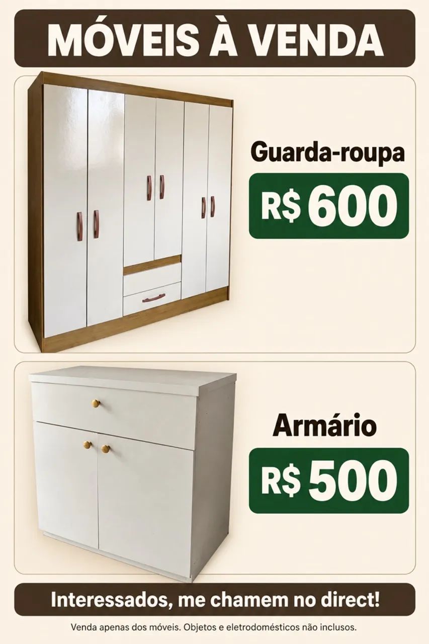 Móveis semi novos 