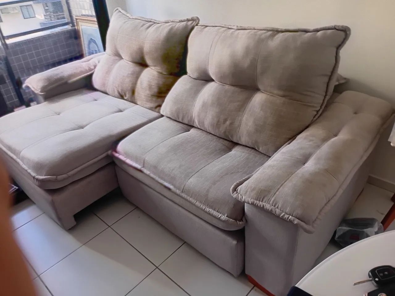 Sofá  retrátil  e reclinavel,  2,5 m de comprimento  - Foto 4