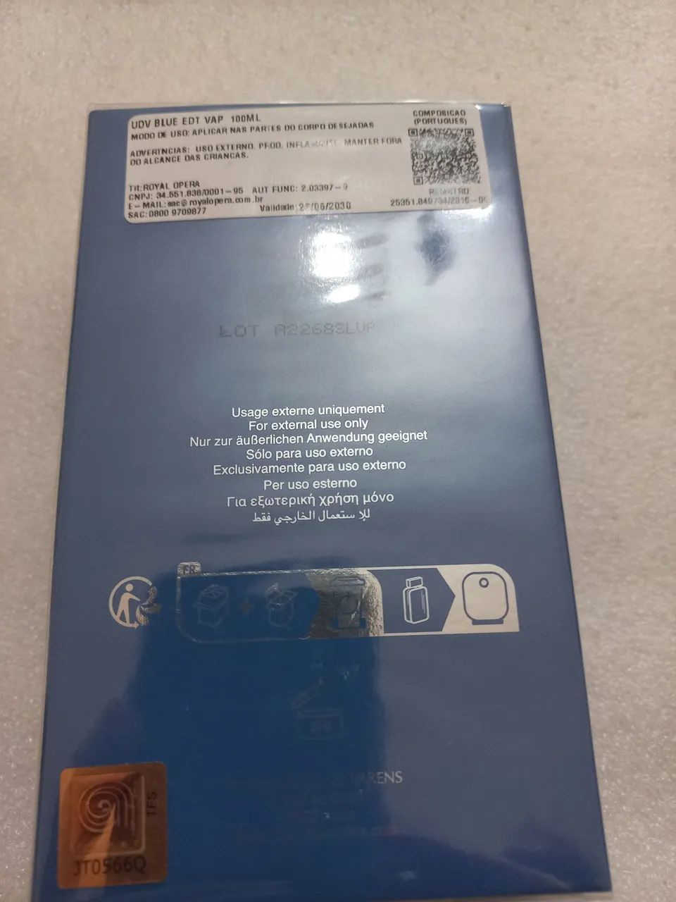 Perfume Udv blue edt 100ml masculino amadeirado  - Foto 5