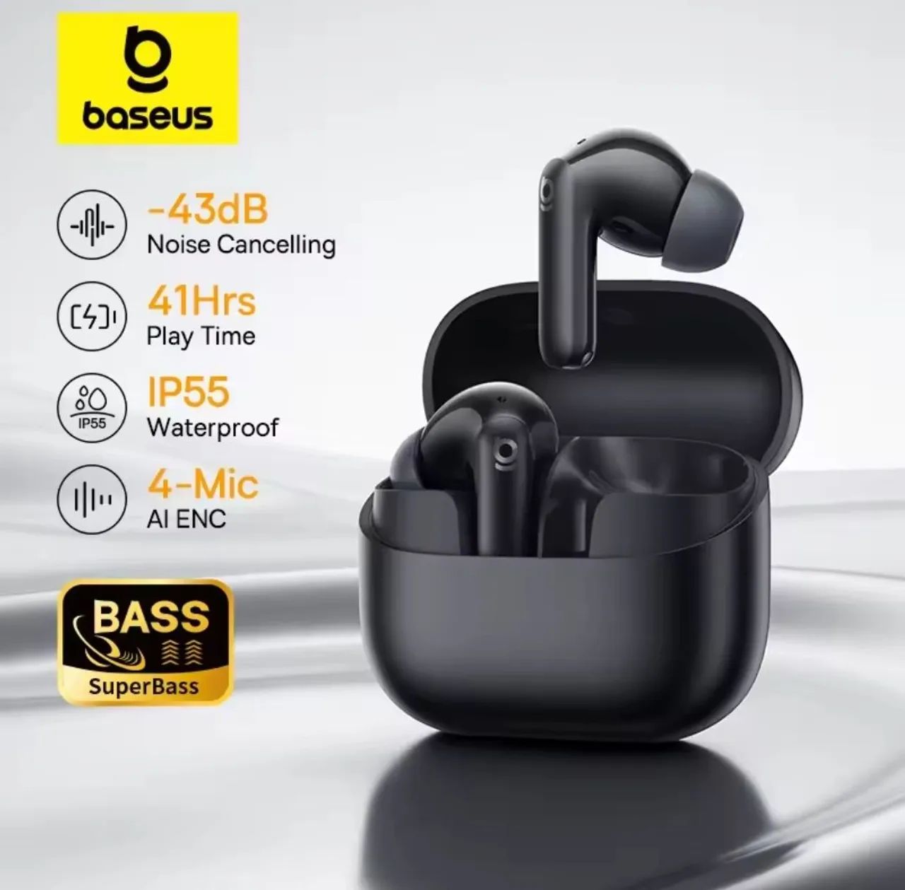 Fone de Ouvido Bluetooth com Cancelamento de Ruído 