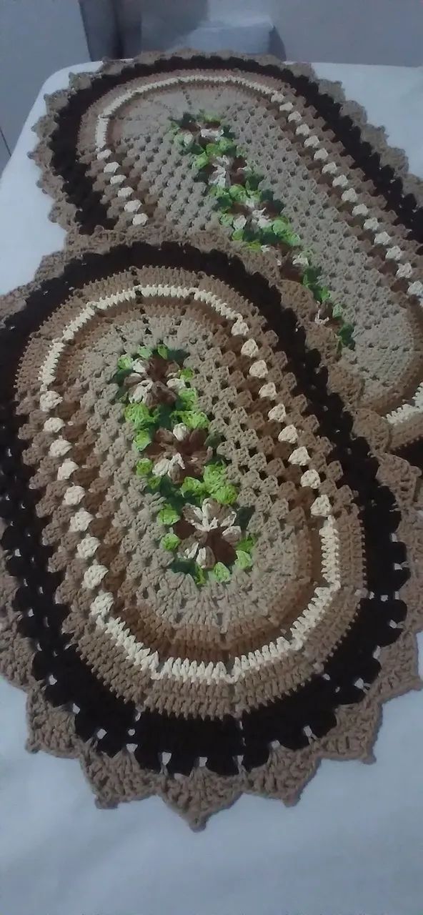 Tapetes de croche 3 peças. - Foto 3
